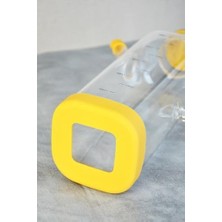 Storemax 800 ml Bambu Kapaklı Borosilikat Cam Kare Yağlık