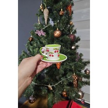 Iles 2'li Kiraz Desenli Kahve Fincan Takımı Yılbaşı, Hediye, Anneye Hediye, Özel Günler