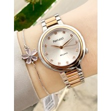 Ferrucci Rose Gold Gümüş Renk Kadın Kol Saati ve Bileklik
