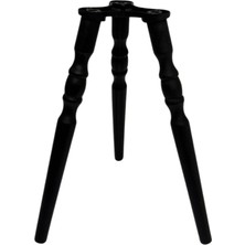 Hamadex 41 cm Siyah Ahşap Torna Ayak – 3 Adet Ayak + 1 Adet Üç Girişli Bağlantı Aparatı