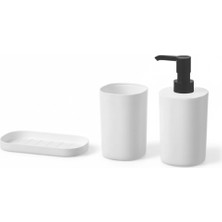 IKEA Storavan Banyo Seti, Beyaz, 3 Parça
