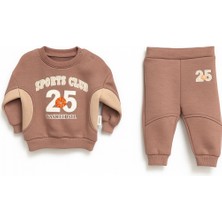 Joy Kids Erkek Bebek 3 Iplik Şardonlu Takım (9-24 Ay) (Kahvrengi)