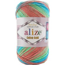Alize 5 Adet Cotton Gold Batik El Örgü Ipi 8097
