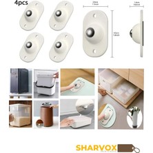 Sharvox 4'lü Set Mobilya, Pc, Beyaz Eşya Kaydırma Taşıma Bilyesi Aparatı - Kolay Taşıma ve Yer Değiştirme