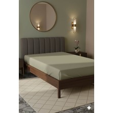 Favora %100 Pamuk Ranforce Premium Tek Kişilik Lastikli Çarşaf - Bej