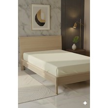 Favora %100 Pamuk Ranforce Premium Tek Kişilik Çarşaf - Krem