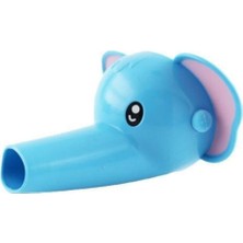 Go İthalat Çocuklar Için Eğitici ve Güvenli Musluk Uzatıcı Genişletici Başlık Aparatı Fil Figürlü (5332)