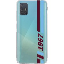 3gen Case Samsung Galaxy A51 Uyumlu Desenli Şeffaf Silikon Kılıf