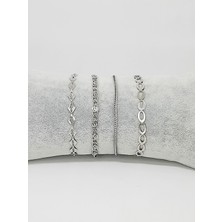 Kusakli 4lü Zincir Bileklik Seti