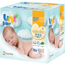 Uni Baby Yenidoğan Bebek Islak Mendil 0-6 Ay 12X40 Adet (5 Adet)