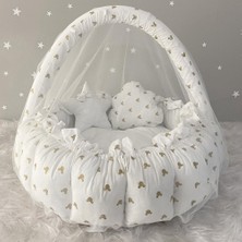 Jaju Baby Gold Micky Cibinlik Tüllü Oyun Minderi - Açılır Kapanır Babynest