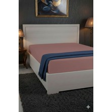 Favora %100 Pamuk Ranforce Premium King Size Lastikli Çarşaf - Pudra