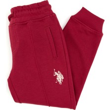 U.S. Polo Assn. Erkek Çocuk Koyu Frambuaz Şardonlu Eşofman Altı 50316517-VR104