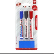 Fatih 3 Renk Tahta Kalemi Seti + Silgi Hediyeli