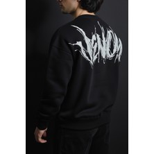 Liber Venom - %100 Pamuk Premium Siyah Sweatshirt