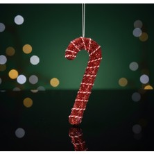My Balli Store Yılbaşı Süsü Ipli Baston Şeker Kırmızı 17 cm
