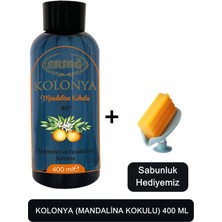 Ersağ Kolonya (Mandalina Kokulu) 400 Ml. + (Sabunluk Hediyemiz) 409-03