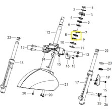 Qj ATR125/LTM125 Furç Yatağı Bilyası Alt