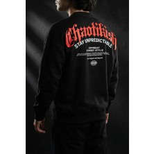 Liber Chaotikish - %100 Pamuk Premium Siyah Sweatshirt