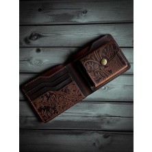 Kalkan Deri Premium Lidya Hakiki Deri Kaşmir Desenli El Yapımı Erkek Cüzdan - Bp