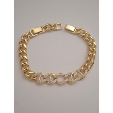 Loren Design Loren Desıgn Xuping Vip Bileklik- Zirkon Taşlı Gold Renk Kuyumcu Model Bileklik