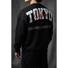 Liber Tokyo/japan - %100 Pamuk Premium Siyah Sweatshirt