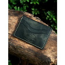 Kalkan Deri El Yapımı Italyan Deri 5 Bölmeli Kartlık – Organik Dikişli – Minimal Tasarım Cüzdan