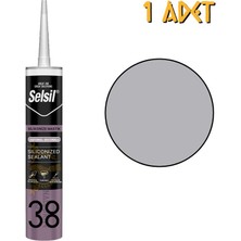 Selsil Silikonize Mastik Gri 500 Gr. - 1 Adet