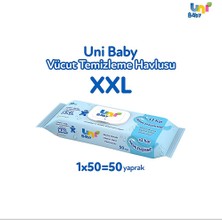 Uni Baby Vücut Temizleme Mendili 50 Yaprak Xxl (4 Adet)