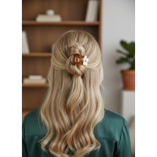 My Balli Store Claire's Çiçekli Mandal Toka (Kahve)