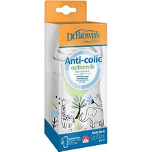 Dr. Brown's Db 51008 Geniş Ağız Anti-Kolik Options+ 150 ml Pp , Orman Fil Desenli (4 Adet)