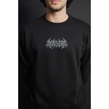 Liber Berserk - %100 Pamuk Premium Siyah Sweatshirt