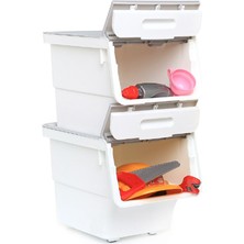 Motek Çok Amaçlı Tekerlekli Organizer 12 Lt Tek Modül (5 Adet)