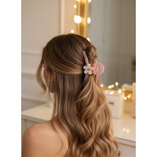 My Balli Store Claire's Çiçekli Mandal Toka (Pembe)