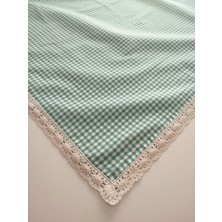 Denizli Hatırası Vintage Renkli Pöti Kareli Güpürlü Masa Örtüsü