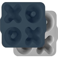 Minikoioi Xoxo Muffin Kalıbı Deep Blue Powder Grey (3 Adet)