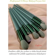 Lufern Profesyonel 13 Parça Makyaj Fırçası Seti Kılıflı Güzellik Pürüzsüz Fondöten Kadın Yüksek Kaliteli