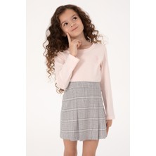 U.S. Polo Assn. Kız Çocuk Açık Pembe Bisiklet Yaka Basic Sweatshirt 50317923-VR078