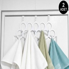 Rotanev Pratik Banyo,kapı Arkası 11 Gözlü Mutfak Havlu Askılık, Dolap Içi Düzenleyici Askılık 2 Adet Beyaz