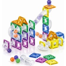 Minik Dehalar Stem Odaklı Zeka Geliştirici | 16 Parça Borulu Manyetik Yapı Blokları | 3D Geometrik Oyuncak Seti