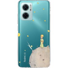 TechTree Redmi Note 11E Uyumlu Küçük Prens Tasarımlı Baskılı Silikon Kılıf
