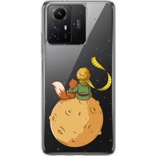 TechTree Redmi Note 12S Uyumlu Küçük Prens Gezegen Boa Tasarımlı Baskılı Silikon Kılıf