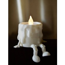 ADA 3D Hareketli Ayaklı Tealight Mum Figürü - Eriyen Sevimli Biblo Dekoratif Mumluk