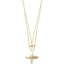 Royaleks Çiçek Kolye - Altın