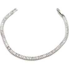 Royaleks Baget Taşlı Bileklik - Gümüş