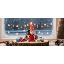 NUR MUM Noel Baba Figürlü Yılbaşı Mumu