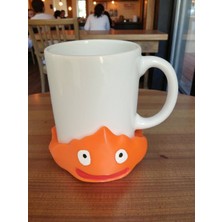 ADA 3D Howl'un Yürüyen Şatosu Calcifer Alev Cini Bardak Kupa Altlığı - Masa Koruyucu Altlık