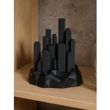 Linova Yükselen Gökdelenler Heykel Biblo Dekoratif Obje