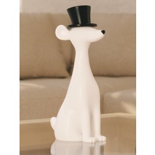 Linova Aristokrat Köpek Heykel Biblo Dekoratif Obje