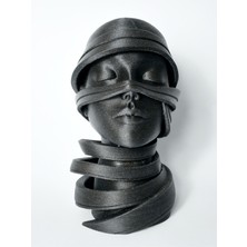 Linova Sarılmış Kafa Heykel Biblo Dekoratif Obje